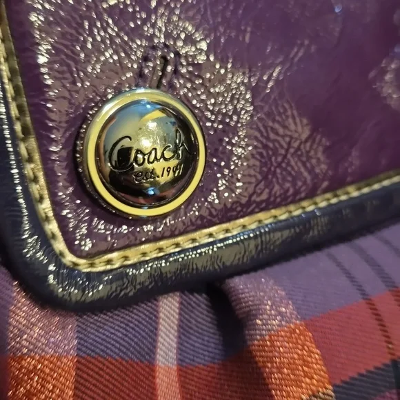 2010 Coach Poppy Plaid Women's Shoulder/Crossbody - Picture 15 of 17